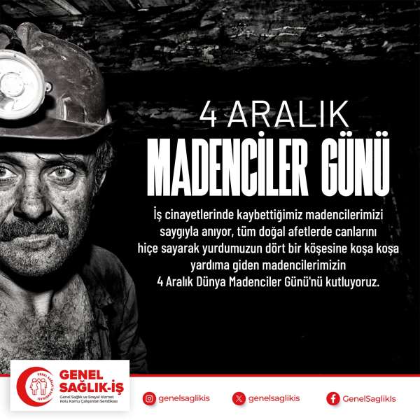 4 ARALIK MADENCİLER GÜNÜ