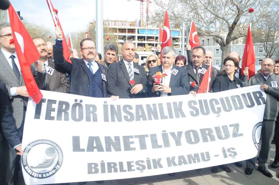 Konfederasyonumuz Birleşik Kamu-İş'le Birlikte Ankara'daki Bombalı Katliamı Kınadık