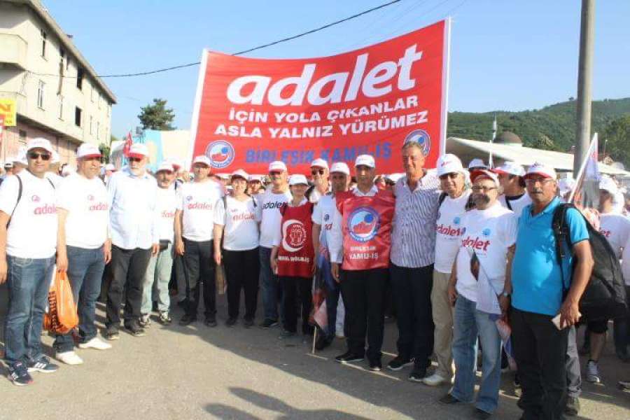 Genel Sağlık-İş’ten Adalet Yürüyüşüne Destek