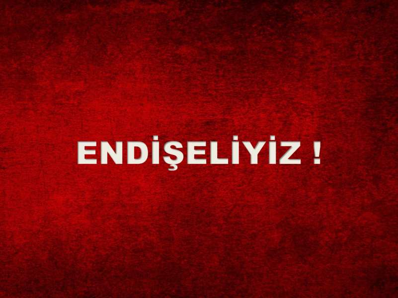 Endişeliyiz!