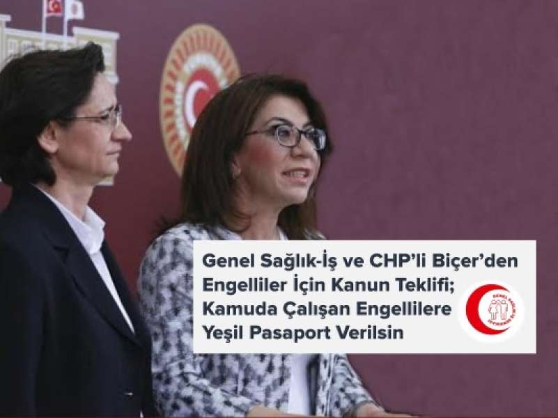 Kamuda Çalışan Engellilere Yeşil Pasaport Verilsin