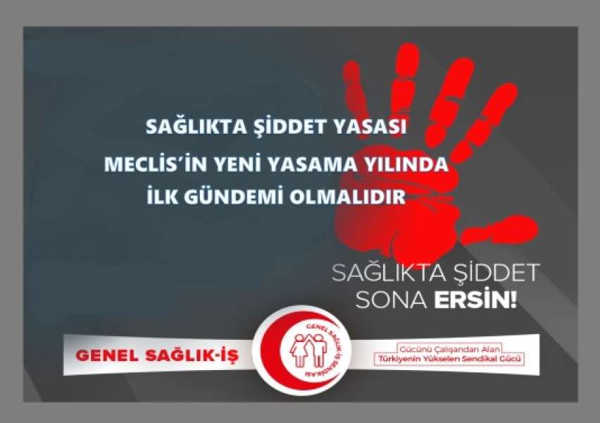 Sağlıkta Şiddet Yasası Meclis’in Yeni Yasama Yılında İlk Gündemi Olmalıdır