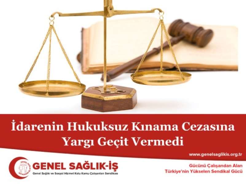 İdarenin Hukuksuz Kınama Cezasına Yargı Geçit Vermedi