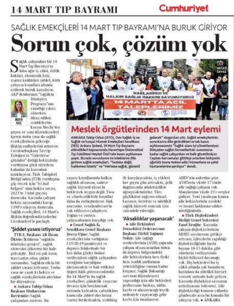 Sağlık emekçileri 14 Mart Tıp Bayramı'na buruk giriyor: Sorun çok, çözüm yok