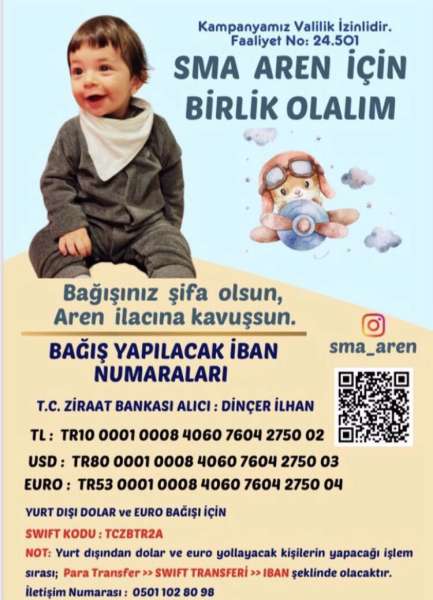 Değerli üyemiz Yağmur İLHAN'ın sevgili oğlu Aren'e destek olma zamanı!