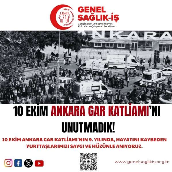 10 Ekim Ankara Gar Katliamı'nı Unutmadık!