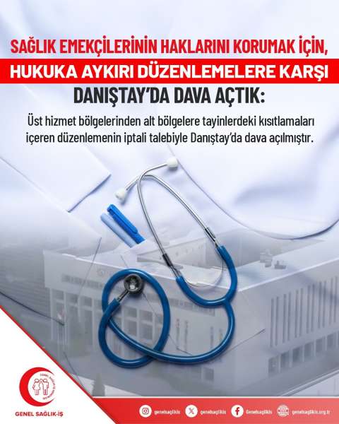 Sağlık Emekçilerinin Haklarını Korumak İçin, Hukuka Aykırı Düzenlemelere Karşı Danıştay'da Dava Açtık