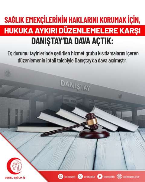 Sağlık Emekçilerinin Haklarını Korumak İçin, Hukuka Aykırı Düzenlemelere Karşı Danıştay'da Dava Açtık