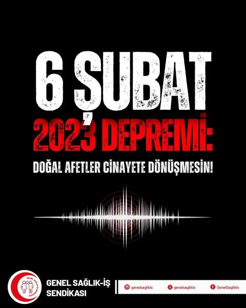 6 Şubat 2023 Depremi: Doğal Afetler Cinayete Dönüşmesin!