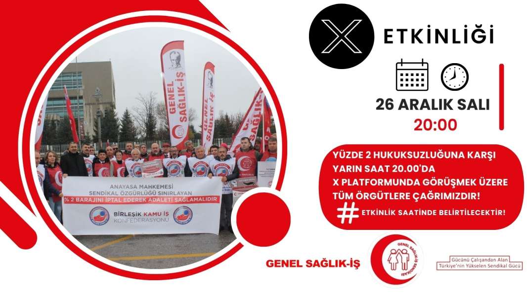 26 Aralık Salı Saat 20.00'da X Platformunda Buluşuyoruz!