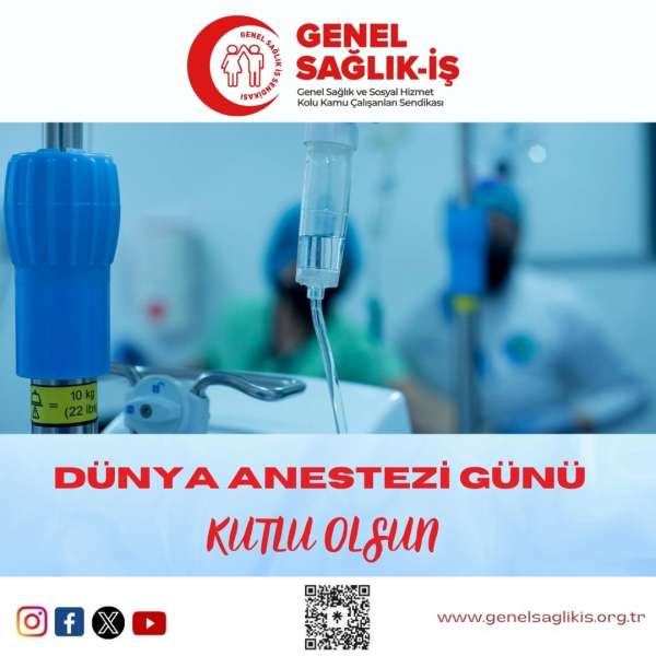 Dünya Anestezi Günü Kutlu Olsun