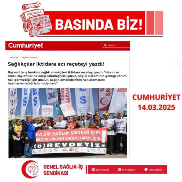 Sağlıkçılar iktidara acı reçeteyi yazdı! Cumhuriyet