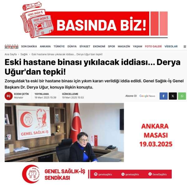 Eski hastane binası yıkılacak iddiası... Derya Uğur'dan tepki!