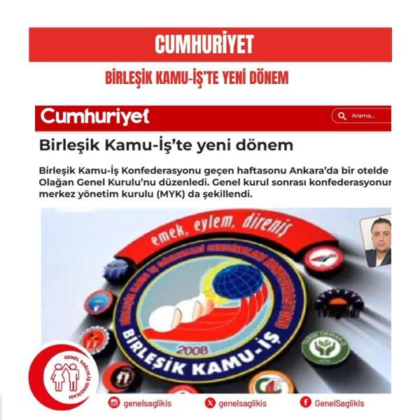 Birleşik Kamu-İş’te yeni dönem