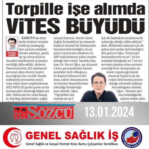 Torpille işe alımda vites büyüdü